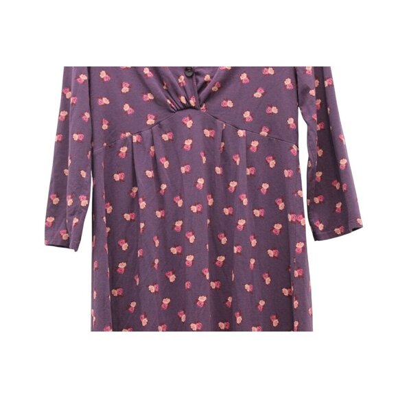 Garnet Hill Baby Doll Dress Size Small Floral Boho Preppy Casual Stretch - Picture 9 of 12